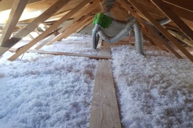isaloation des combles par PROBAT 83 13 06 insufflation
