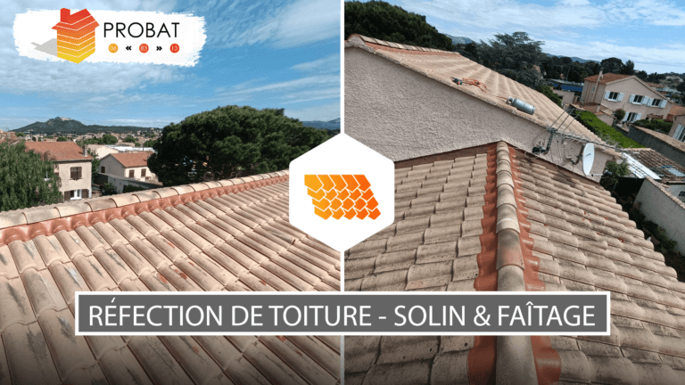 Réfection toiture solins et faîtage Var