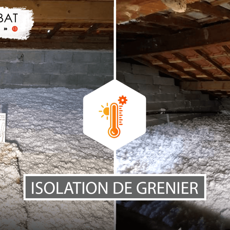 Isolation de grenier avec laine de verre soufflée