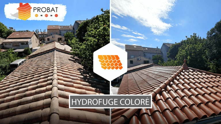 Hydrofuge coloré sur toiture à Gréasque
