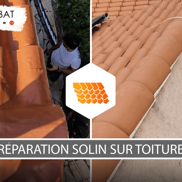 Réparation solin sur toiture dans le Var