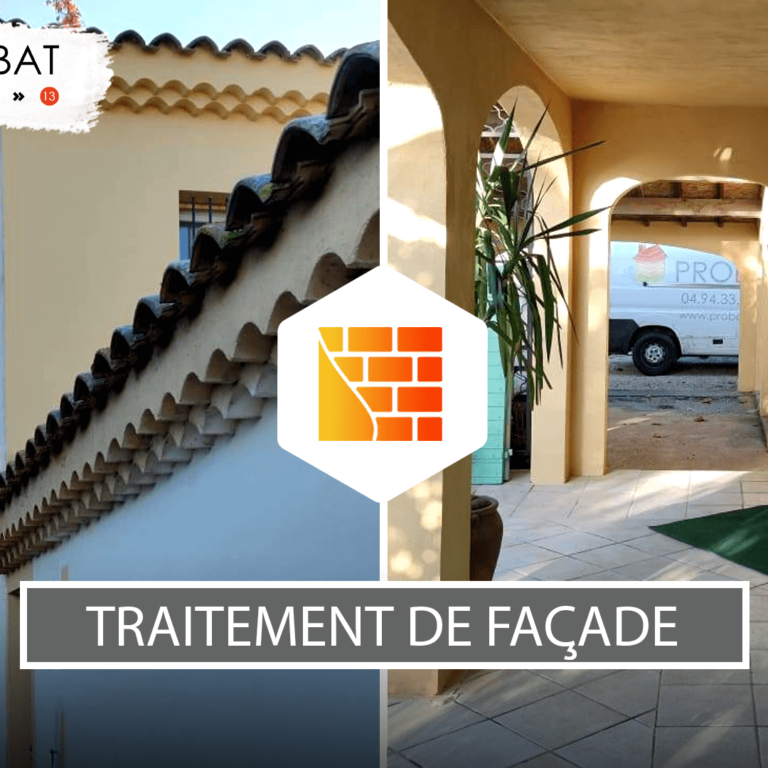 Traitement de façade hydrofuge coloré