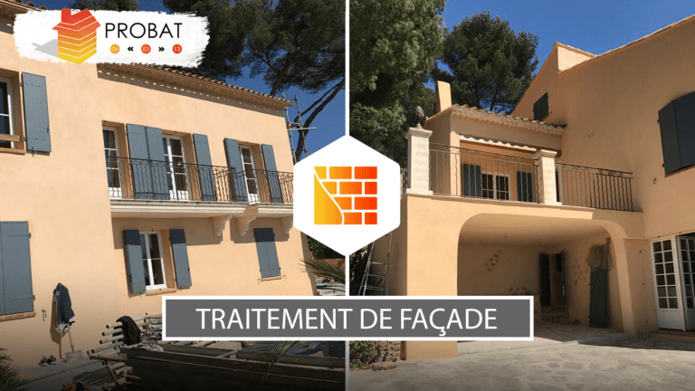 Traitement de façade coloré Saint-Mandrier Var