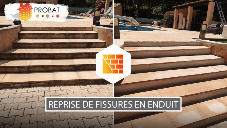 Reprise de fissures en enduit