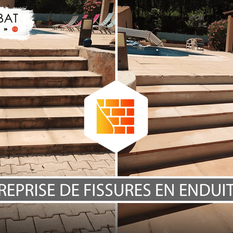 Reprise de fissures en enduit