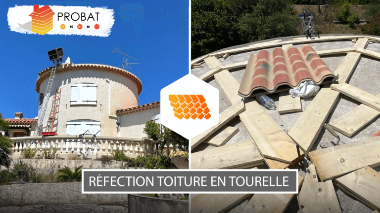Réfection de toiture en tourelle à Saint-Raphaël