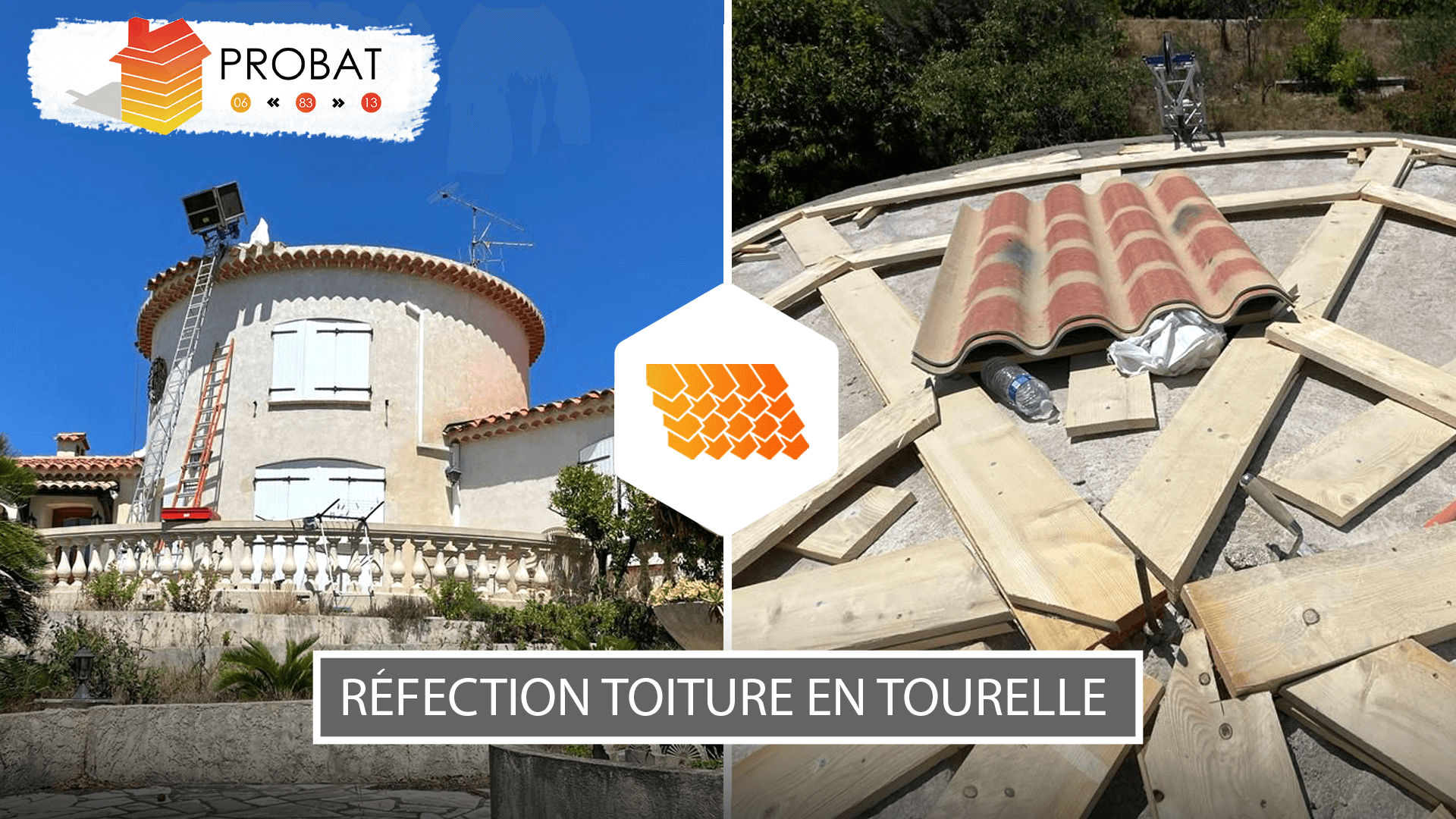 Avancements-des-travaux-Facebook Réfection de toiture en tourelle à Saint-Raphaël