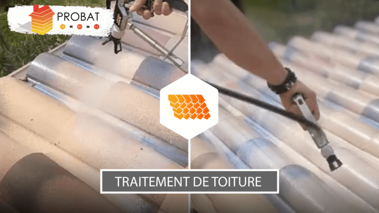 Traitement hydrofuge incolore sur toiture