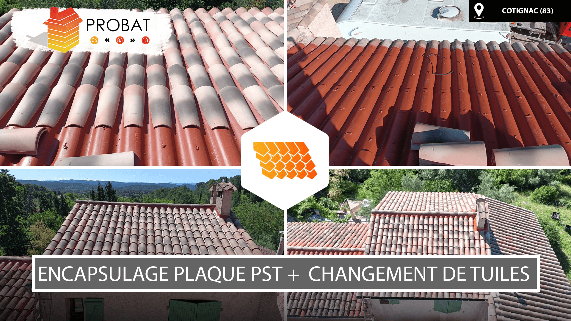 Réfection toiture Cotignac Var