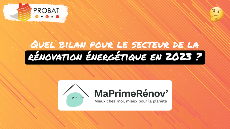 Bilan secteur rénovation énergétique 2023