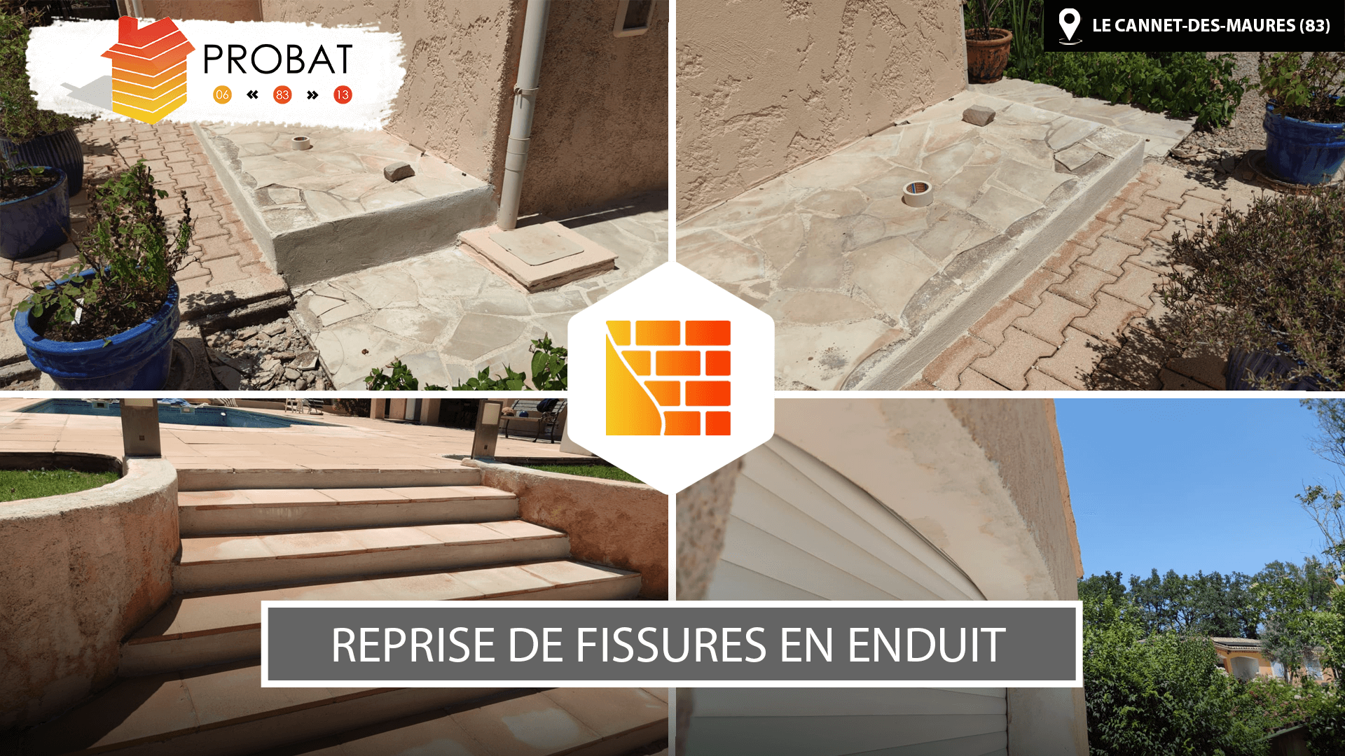 Avancements-des-travaux-Facebook Reprise de fissures en enduit avant traitement hydrofuge au Cannet-des-Maures