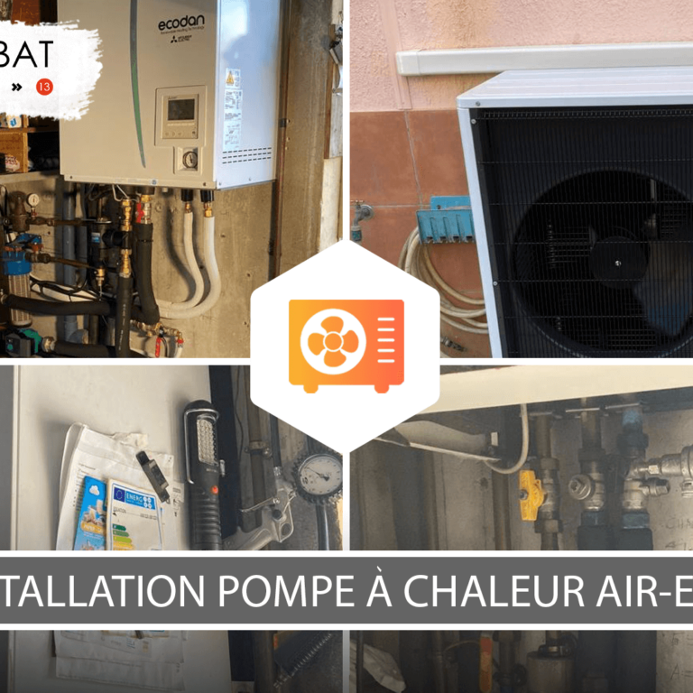Installation pompe à chaleur air-eau à La Garde dans le Var