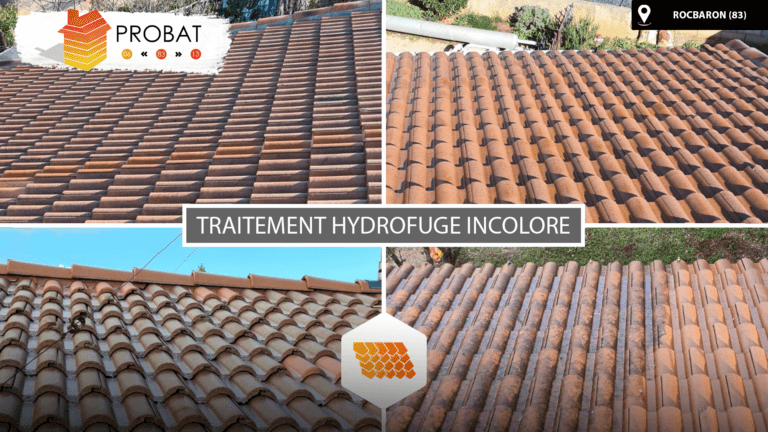 Traitement hydrofuge incolore toiture Var