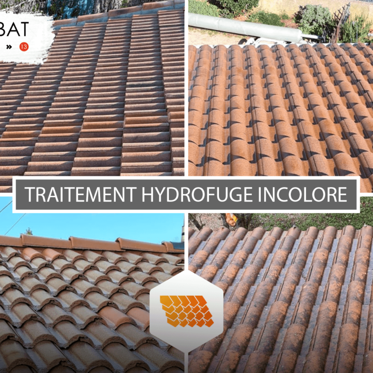 Traitement hydrofuge incolore toiture Var