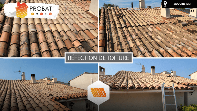 Réfection de toiture à Mougins