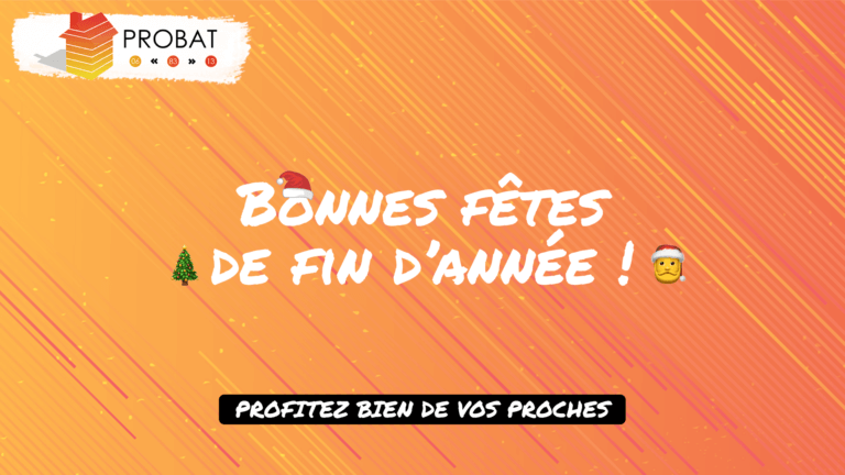 Bonnes fêtes de fin d'année PROBAT