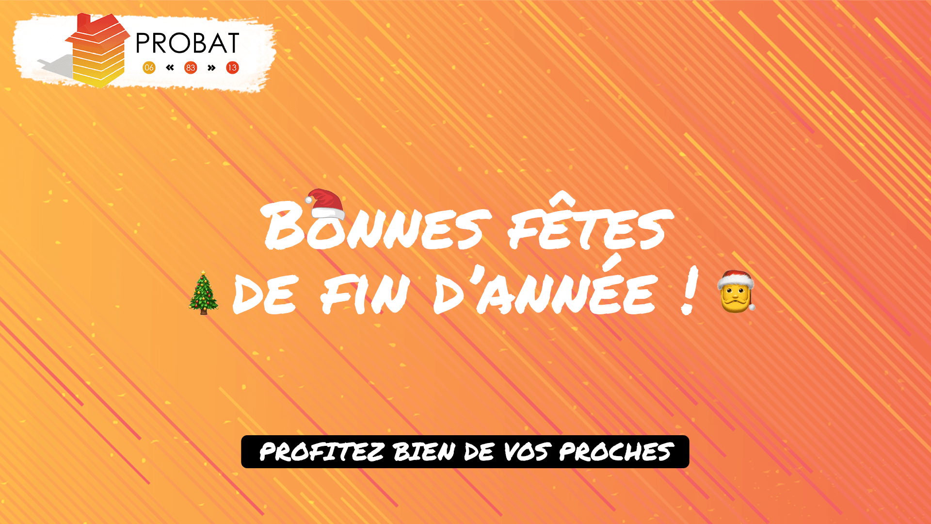 Bonnes fêtes de fin d'année PROBAT