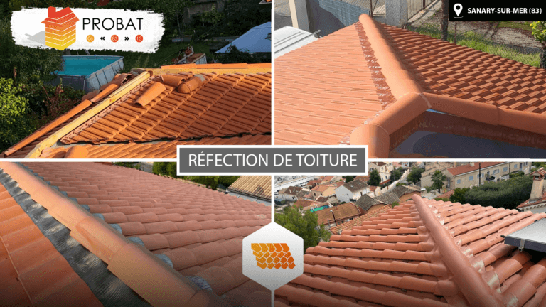 Réfection de toiture à Sanary-sur-Mer