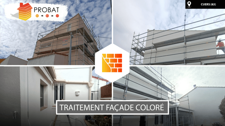 Traitement de façade coloré à Cuers PROBAT