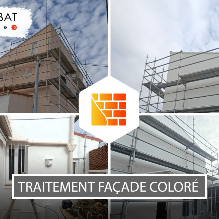 Traitement de façade coloré à Cuers PROBAT