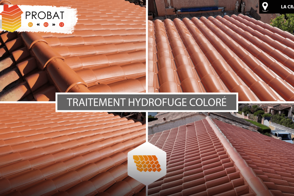 Traitement hydrofuge coloré à La Crau PROBAT